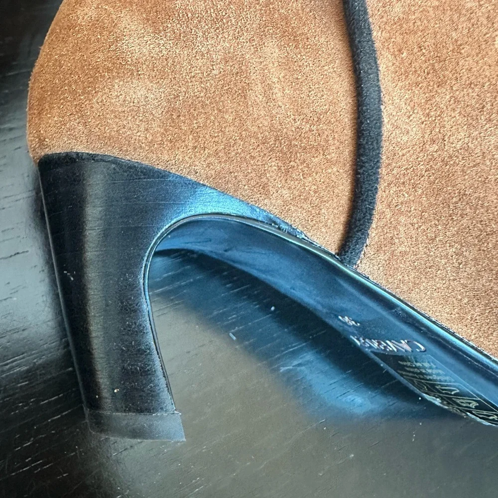 ANTHROPOLOGIE CAVERLEY Morgan Boots Over-the-Knee Camel Suede Kitten Heel NEW - Picture 9 of 12